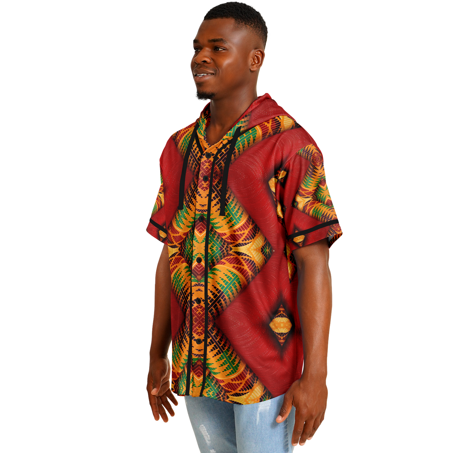 Men's Hooded Baseball Jersey