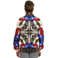 Women's Patriotic Star Kaleidoscope Pattern All-Over Print Baseball Jacket