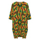 Women's Vibrant African Kente-Inspired Pattern All-Over Print Oversized T- Shirt Loungewear