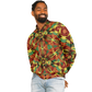 Men's Bold Tribal Kaleidoscope Pattern All Over Print Baseball Jacket