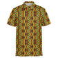 Men's African Kente Geometric Pattern All-Over Print Polo Shirt