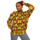 Women's Vibrant African Kente Geometric Pattern All Over Print Baseball Jacket