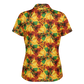 Women's Vibrant Autumn Kaleidoscope Polyester Polo Shirt