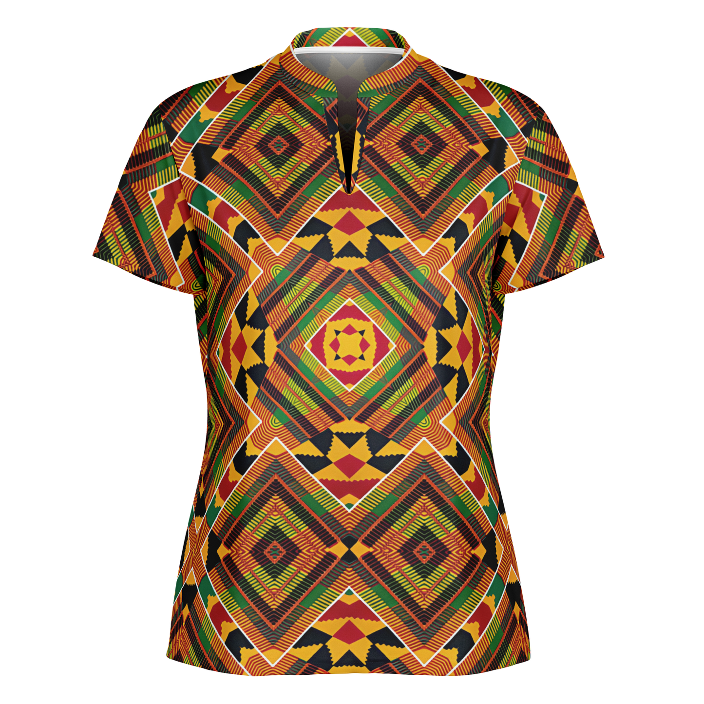 Women's Stand Up Collar Polo Shirt