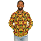 Men's Vibrant African Kente Geometric Pattern All Over Print Baseball Jacket