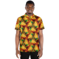 Men's Vibrant Autumn Kaleidoscope Polyester Polo Shirt