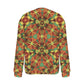 Women's Bold Tribal Kaleidoscope Pattern All Over Print Crew Neck Sweater