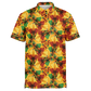 Men's Vibrant Autumn Kaleidoscope Polyester Polo Shirt