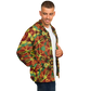 Men's Bold Tribal Kaleidoscope Pattern All Over Print Baseball Jacket