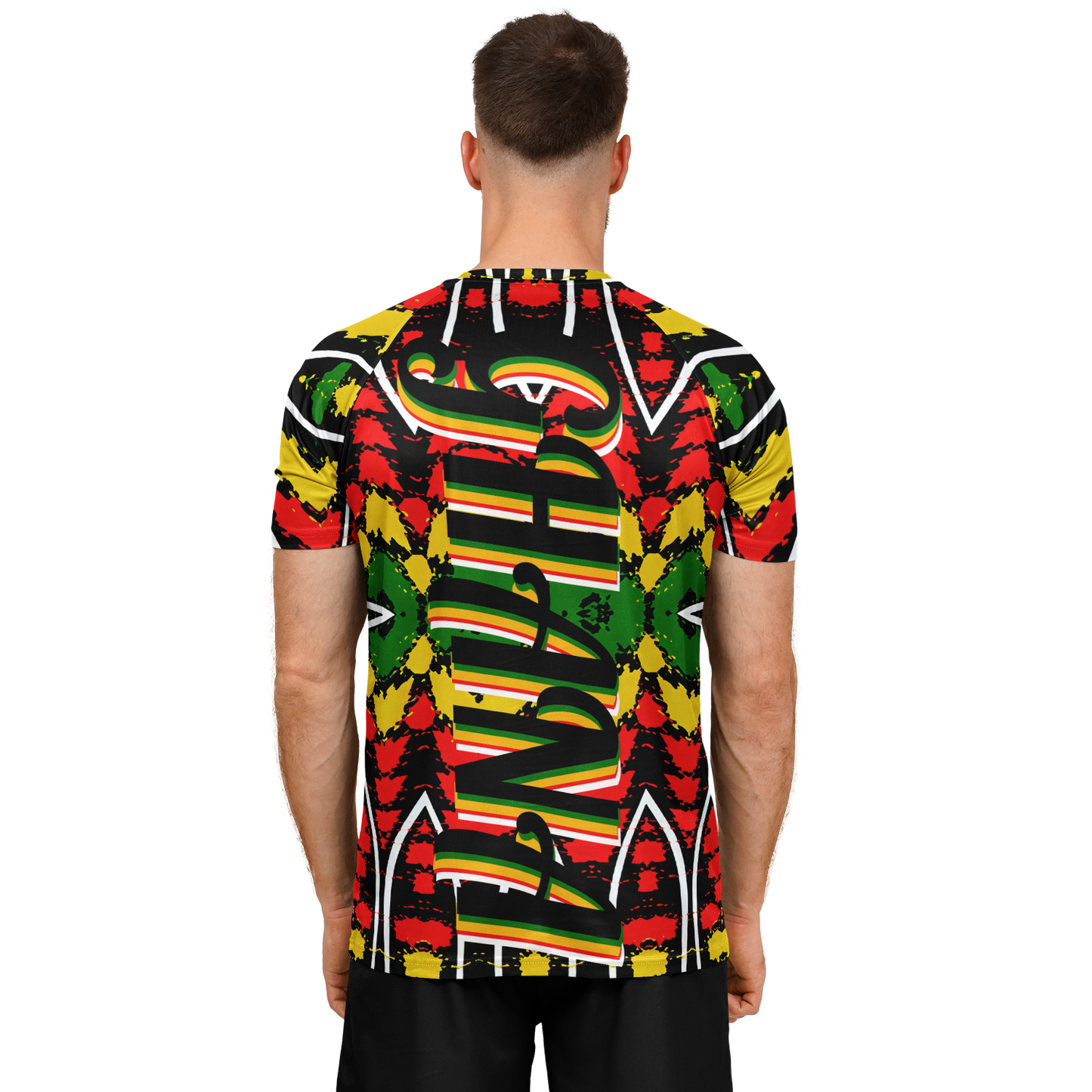 Men's Ghana Flag & Black Star Pattern All-Over Print Soccer Jersey