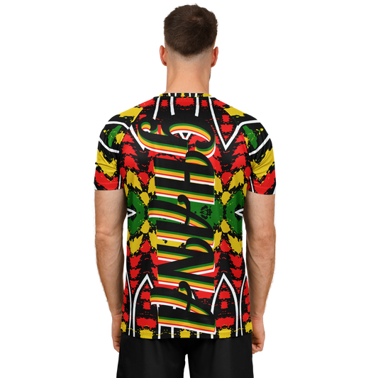 Men's Ghana Flag & Black Star Pattern All-Over Print Soccer Jersey