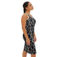 Women's Black & White Kaleidoscope Racer back Dress
