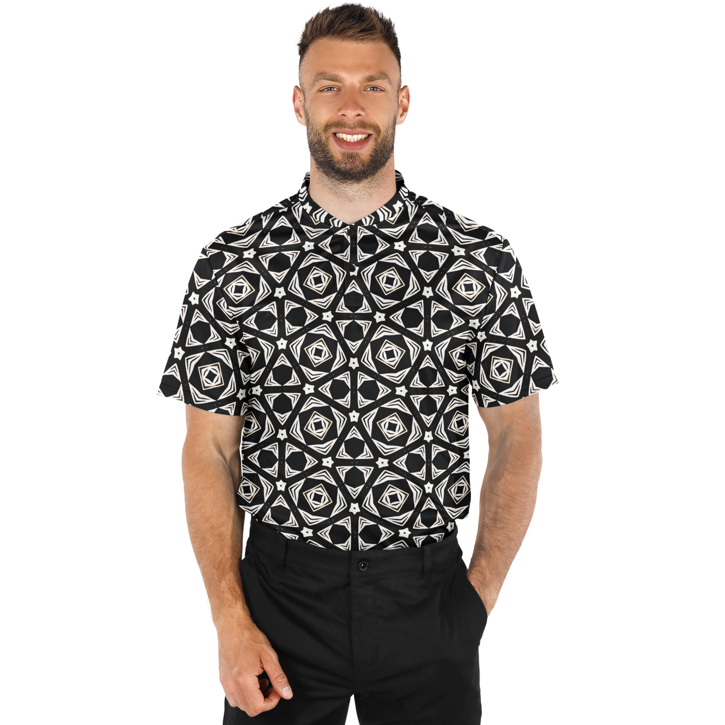 Men's Blade Collar polyester Polo Shirt