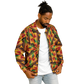 Men's Vibrant African Kente-Inspired Pattern All-Over Print Baseball Jacket