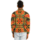 Men's Vibrant African Kente-Inspired Pattern All-Over Print Baseball Jacket