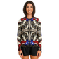 Women's Patriotic Star Kaleidoscope Pattern All-Over Print Long Sleeve Performance Shirt