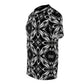 Men's Black & White Kaleidoscope Pattern All-Over Print Graphic Shirt