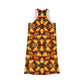Women's Kaleidoscope Floral Racer back All-Over Print Summer Dress