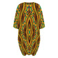 Women's Bold African Kente Inspired Pattern All-Over Print Oversized T- Shirt Loungewear