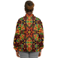 Women's African Kente Geometric Star Pattern All-Over Print Baseball Jacket