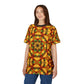 Women's Vibrant Geometric Unisex Cut & Sew Tee