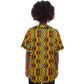 Women's African Kente Geometric Pattern All-Over Print Baseball Jersey