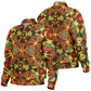 Women's Bold Tribal Kaleidoscope Pattern All Over Print Baseball Jacket