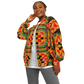 Women's Vibrant African Kente-Inspired Pattern All-Over Print Baseball Jacket