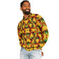 Men's Vibrant African Kente Geometric Pattern All Over Print Baseball Jacket