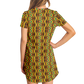 Women's African Kente Geometric Pattern All-Over Print T-Shirt Dress