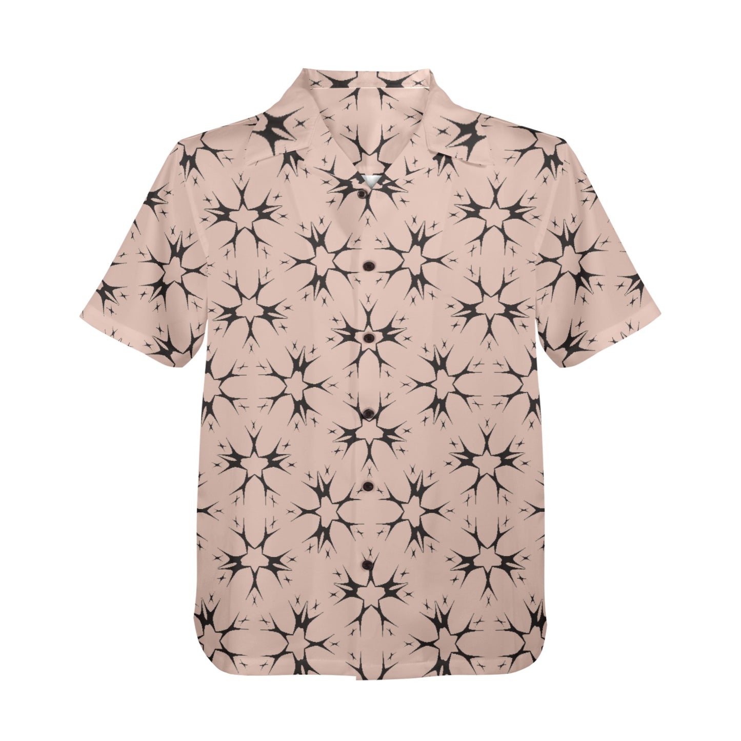 Men's Blush Pink Kaleidoscope Pattern All Over Print  Hawaiian Shirt