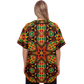 Women's African Kente Geometric Star Pattern All-Over Print Baseball Jersey