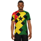 Men's Red Yellow Green and Black Stars Soccer Jersey