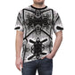 Men's Monochrome Gothic Kaleidoscope Pattern All Over Print Tee