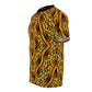Women's Bold African Kente Inspired Pattern All-Over Print Tee