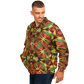 Men's Bold Tribal Kaleidoscope Pattern All Over Print Baseball Jacket