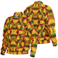 Men's Vibrant African Kente Geometric Pattern All Over Print Baseball Jacket