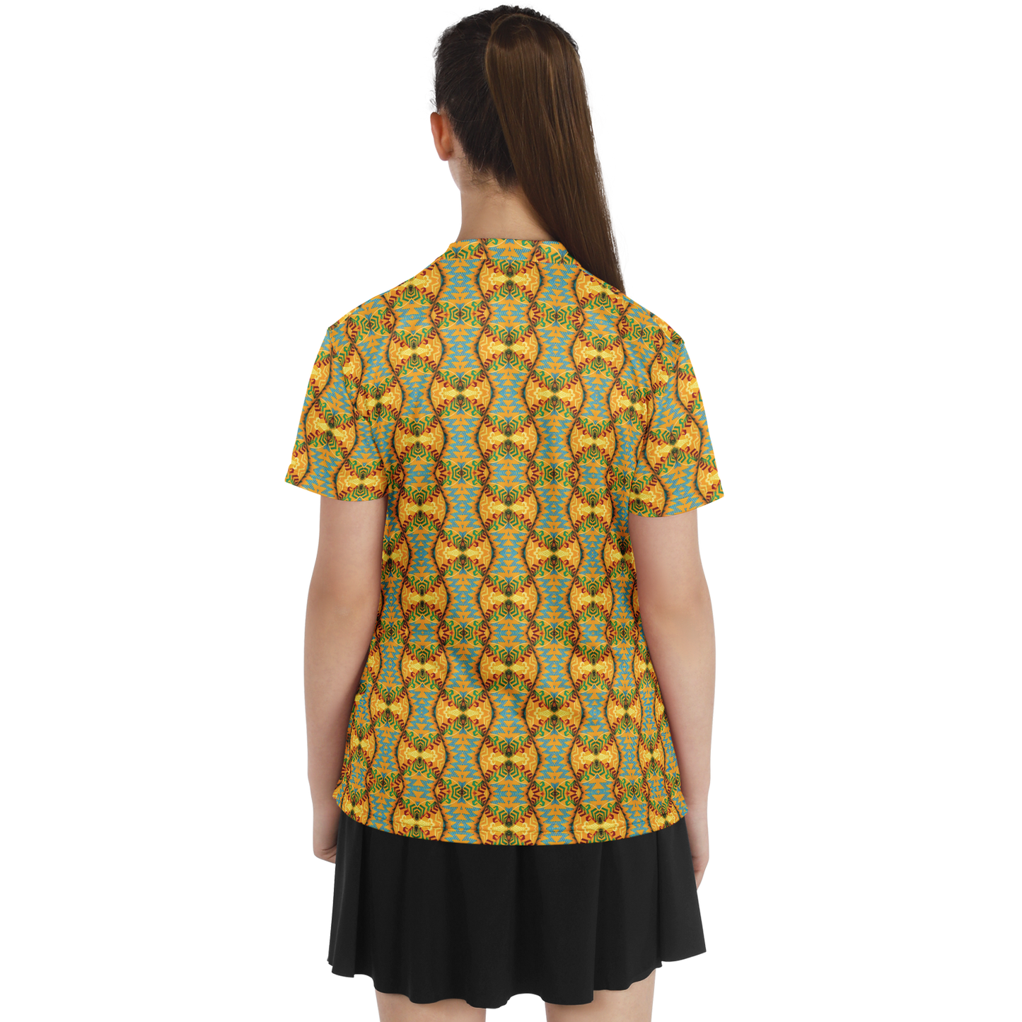 Women's Stand Up Collar Polo Shirt