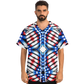 Men's American Flag Pattern All-Over Print Baseball Jacket