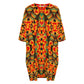 Women's Bold Geometric Kente-Inspired Pattern All Over Print Oversized T- Shirt Loungewear