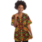 Women's African Kente Geometric Star Pattern All-Over Print Baseball Jersey