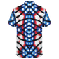 Men's American Flag Pattern All-Over Print Polo Shirt