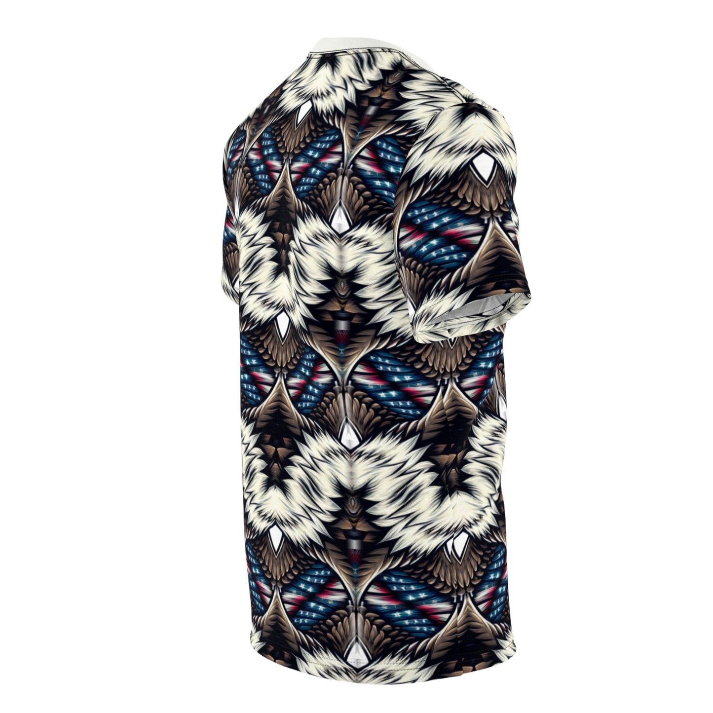 Men's Bold Geometric Pattern All-Over Print Unisex Cut & Sew Tee.