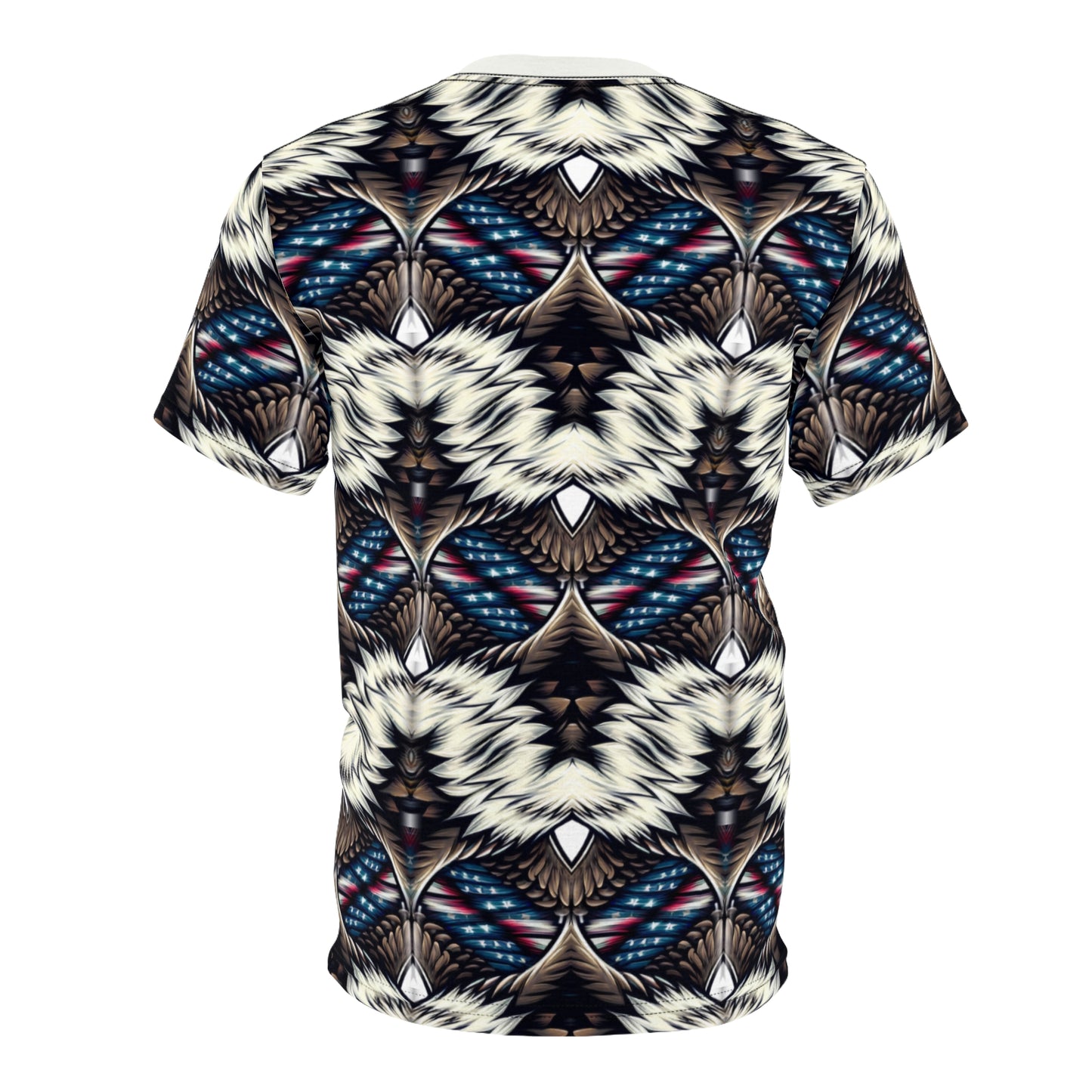 Men's Bold Geometric Pattern All-Over Print Unisex Cut & Sew Tee.