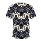 Men's Bold Geometric Pattern All-Over Print Unisex Cut & Sew Tee.
