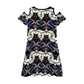 Women's Round Neck Sexy Off The Shoulder Short Dress