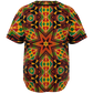 Women's African Kente Geometric Star Pattern All-Over Print Baseball Jersey