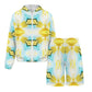 Men's Vibrant Kaleidoscope Geo Pattern All-Over Lightweight Sun Hoodie & Shorts Set