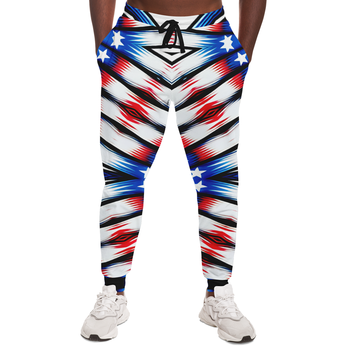 Men's American Flag Pattern All-Over Print Athletic Jogger