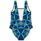 Women's Blue Kaleidoscope One-Piece Swimsuit